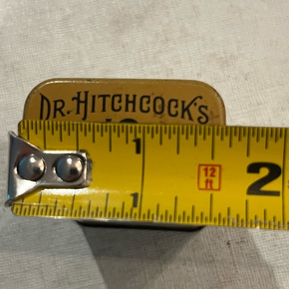 Sold Antique camel colored rectangular “Dr. Hitchcock’s Laxative Powder” tin. - Picture 7 of 8